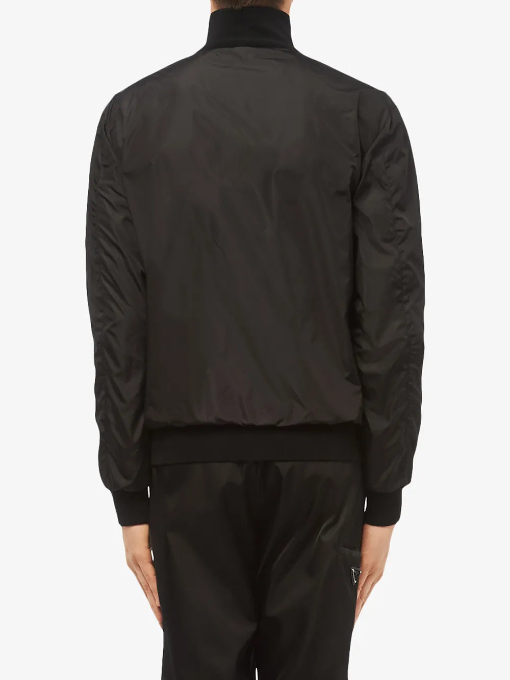 Jackets Re-Nylon and Wool Bomber Prada Black Homme