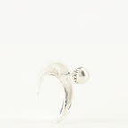Imagen de los pendientes Moon plateados de la marca Marine Serre para Mujer - Temporada Otoño-Invierno 2025 - Vista Detallada_2