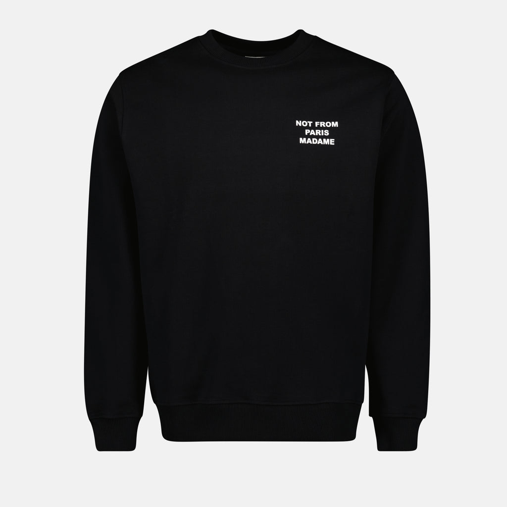 Sudaderas Slogan Sweat Drole De Monsieur Negro Homme
