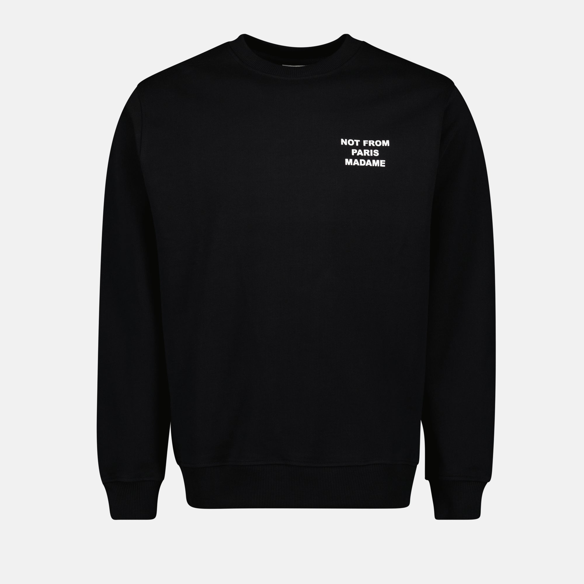 Sweatshirts Slogan Sweat Drole De Monsieur Schwarz Homme