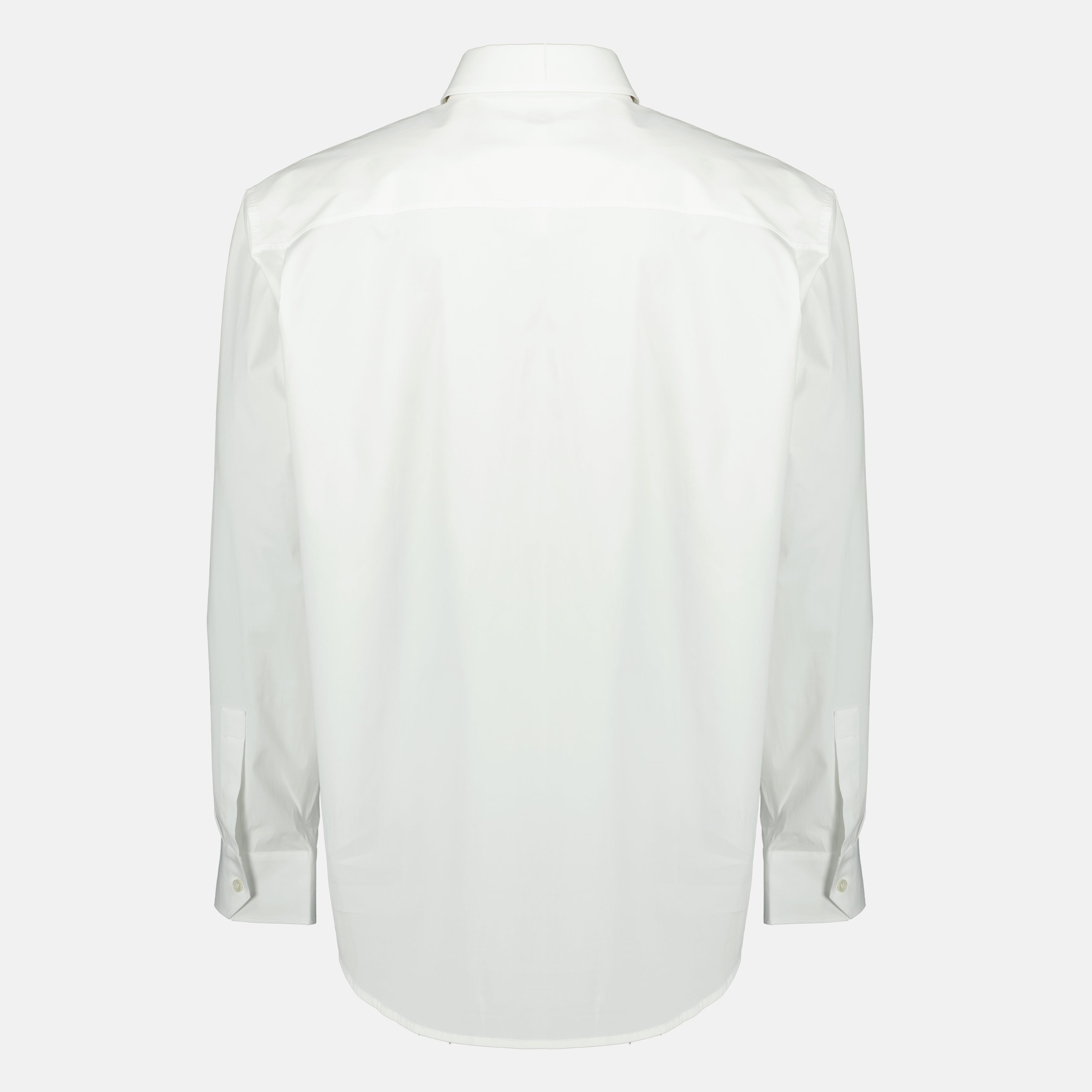 Image de l'article Chemise cassandre en coton blanc de la marque Saint Laurent pour Homme - Saison Printemps-Été 2026 - Vue de Dos