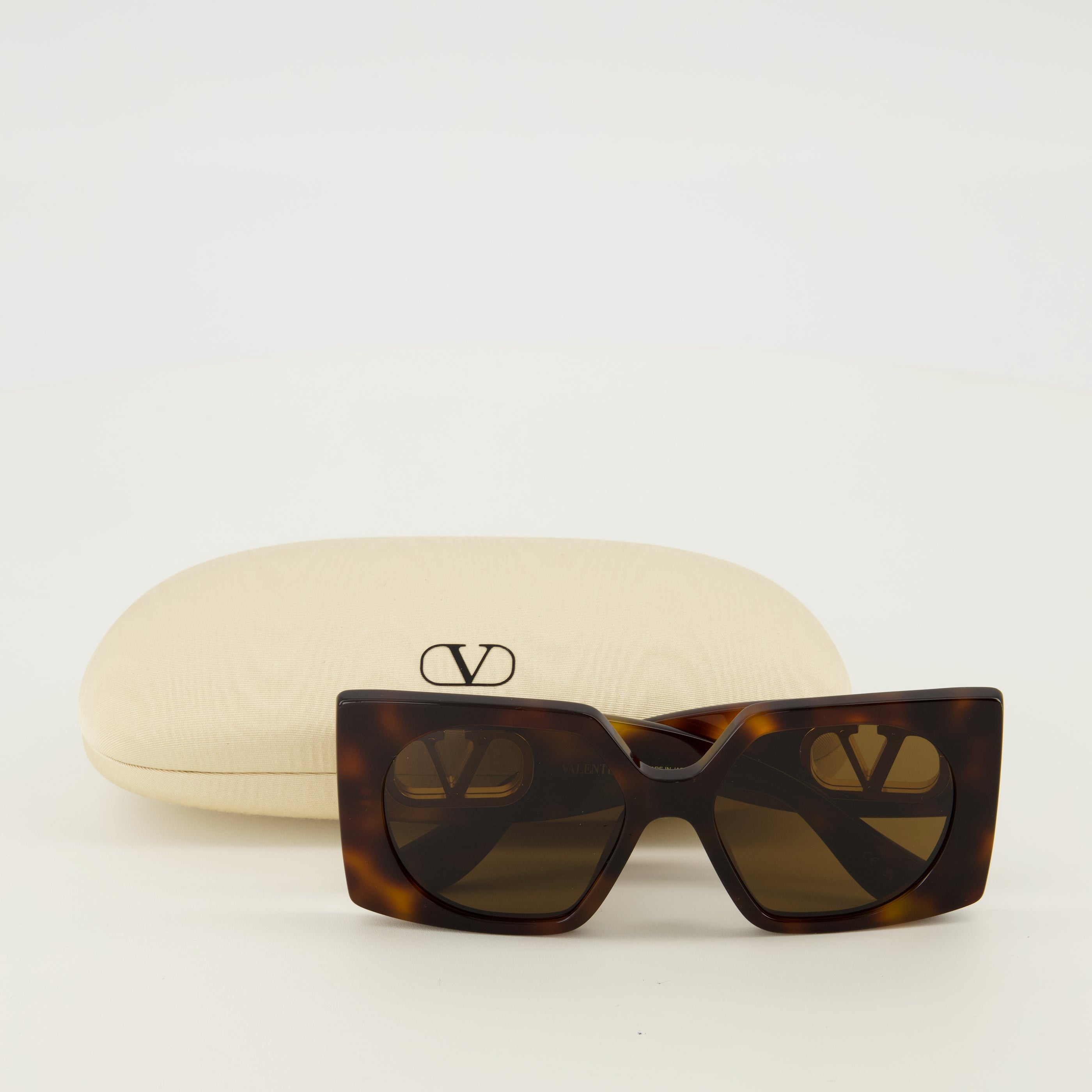 Lunettes Lunettes rectangulaires marron VLogo Valentino Garavani Marron Femme