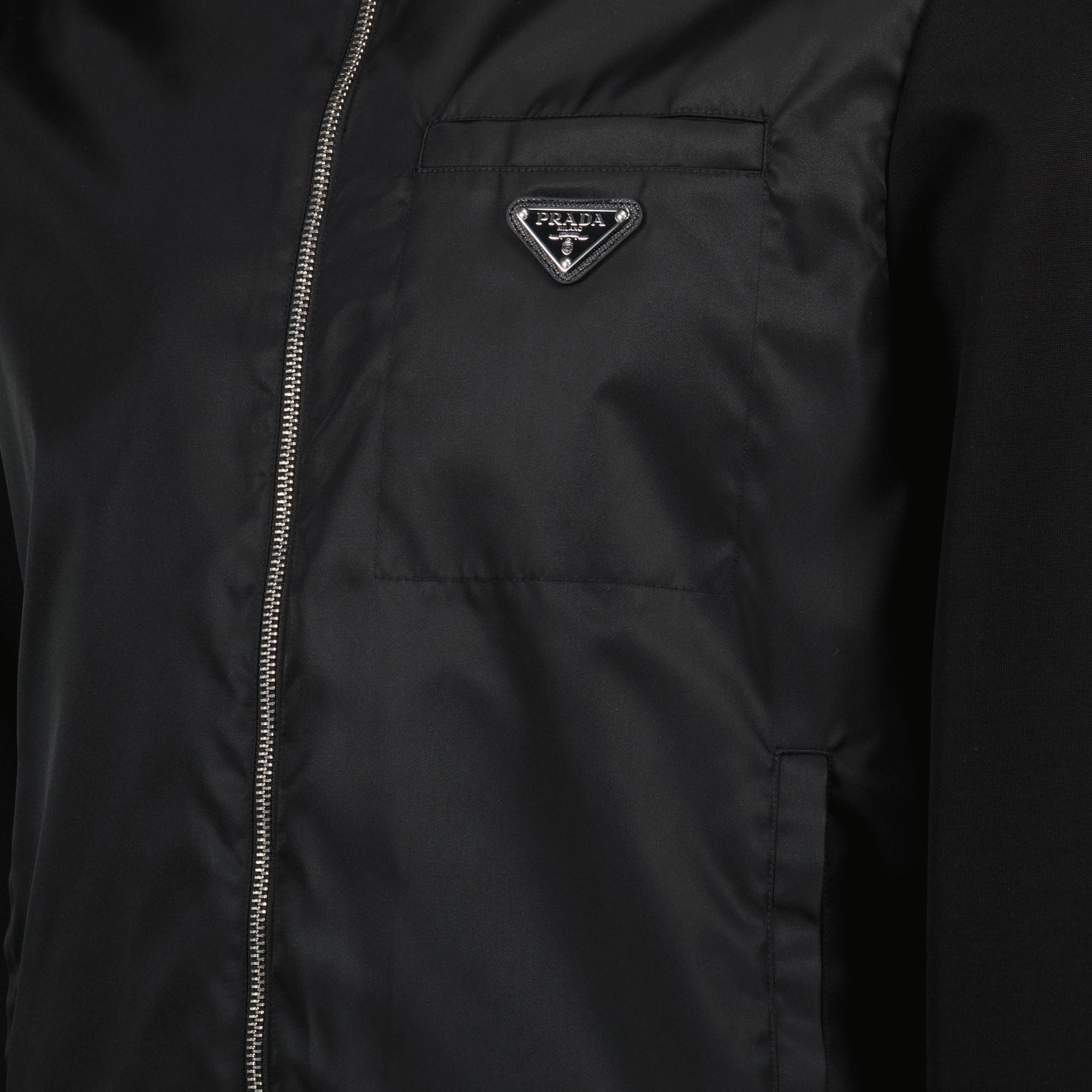 Vestes Re-Nylon Jacket Prada Noir Homme