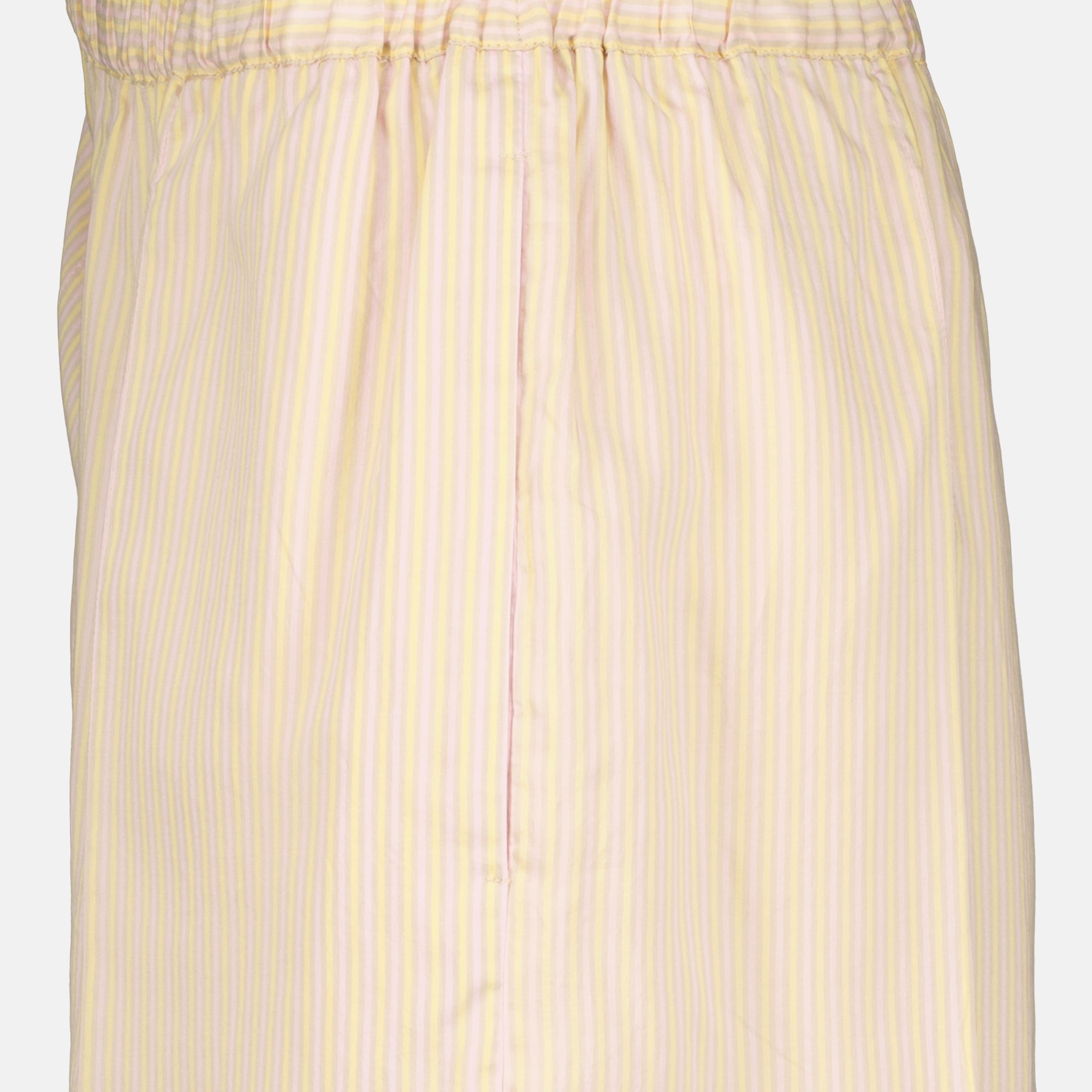 Shorts Pantalones cortos de seda rayados en beige Patou Rose Femme