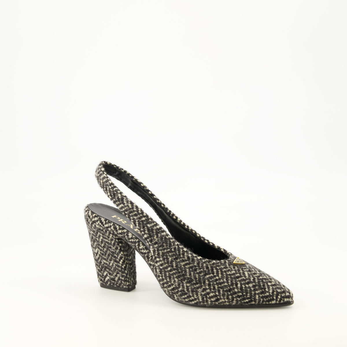 Escarpins シェブロンヒール Prada Gris Femme