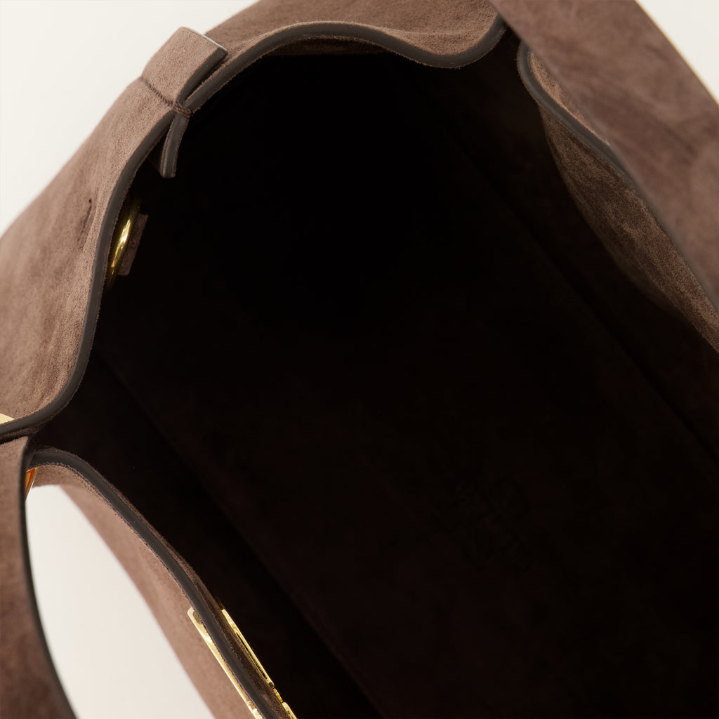 Sacs cabas Petit cabas en daim marron Valentino Garavani Marron Femme