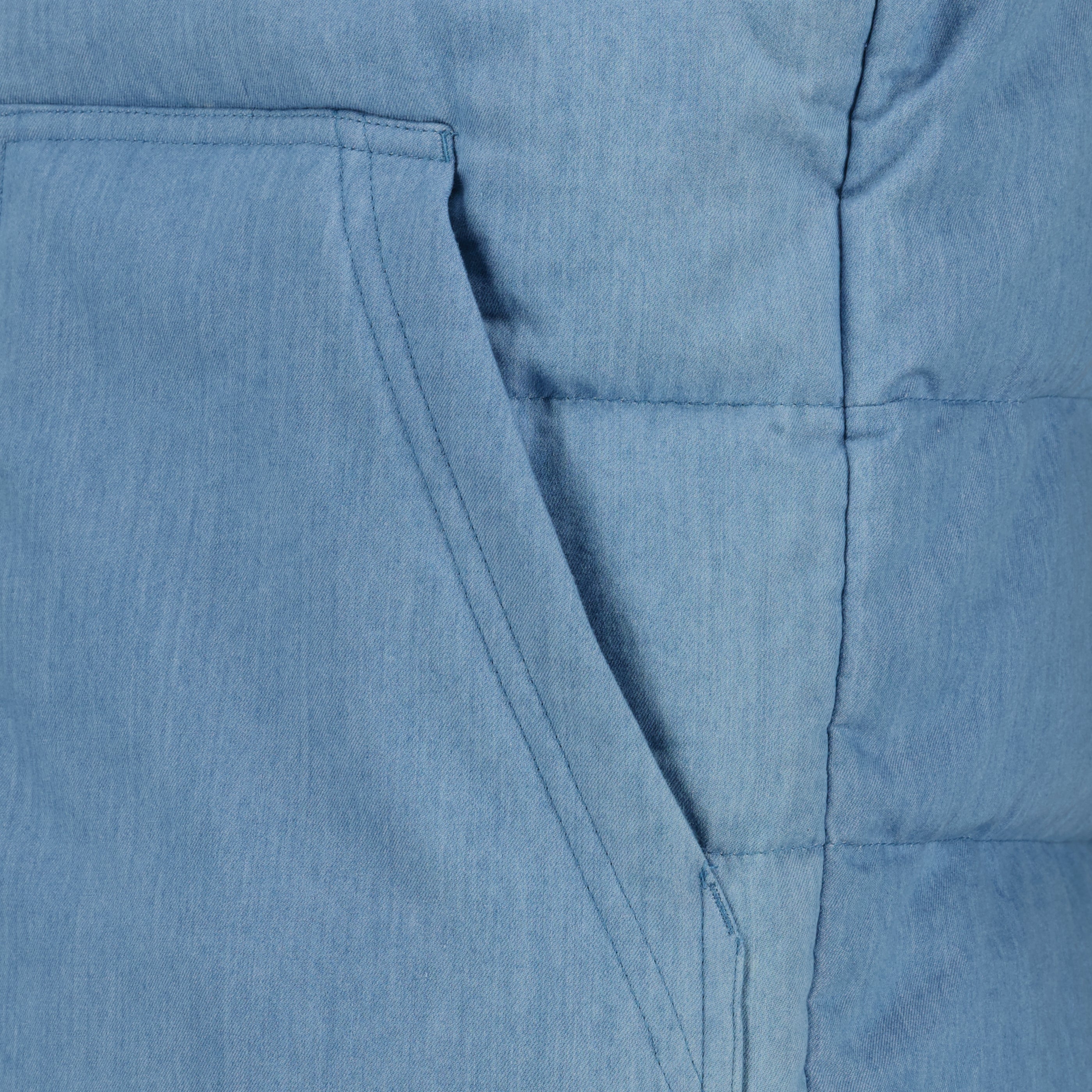 Vestes Doudoune sans manches Heceta en denim Moncler Bleu Homme