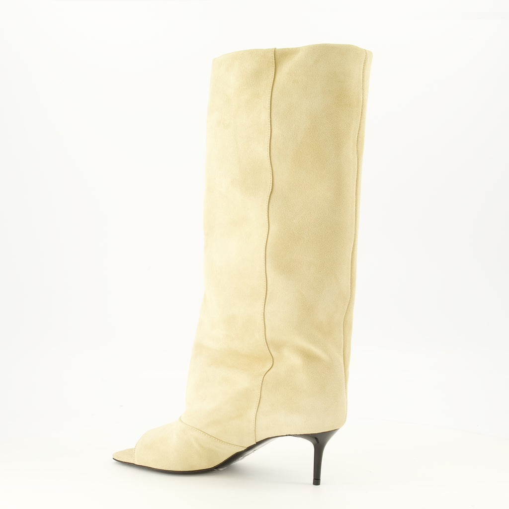 Bottes Bottes en suède beige Iro Beige Femme