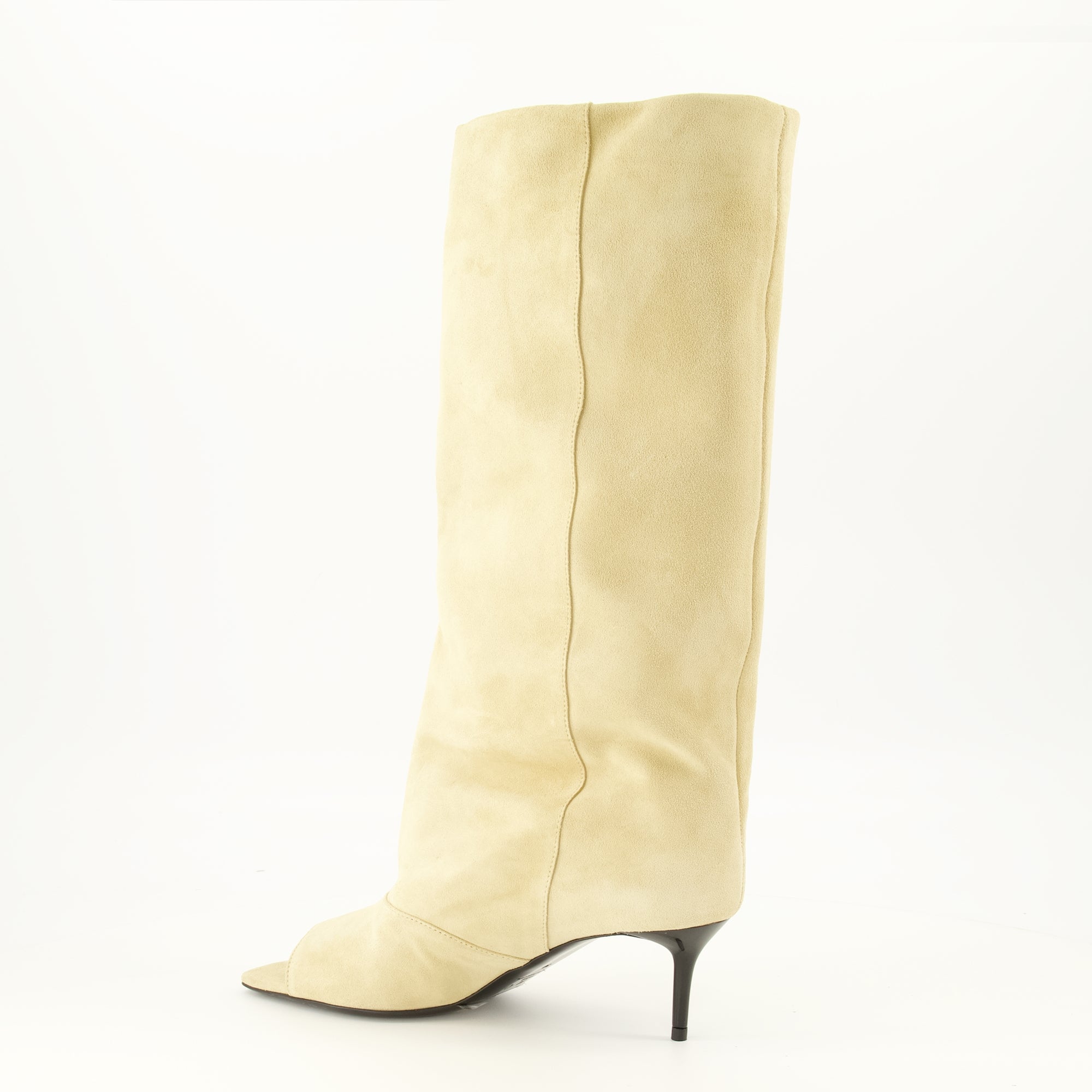 Bottes Botas de Suede Bege Iro Beige Femme