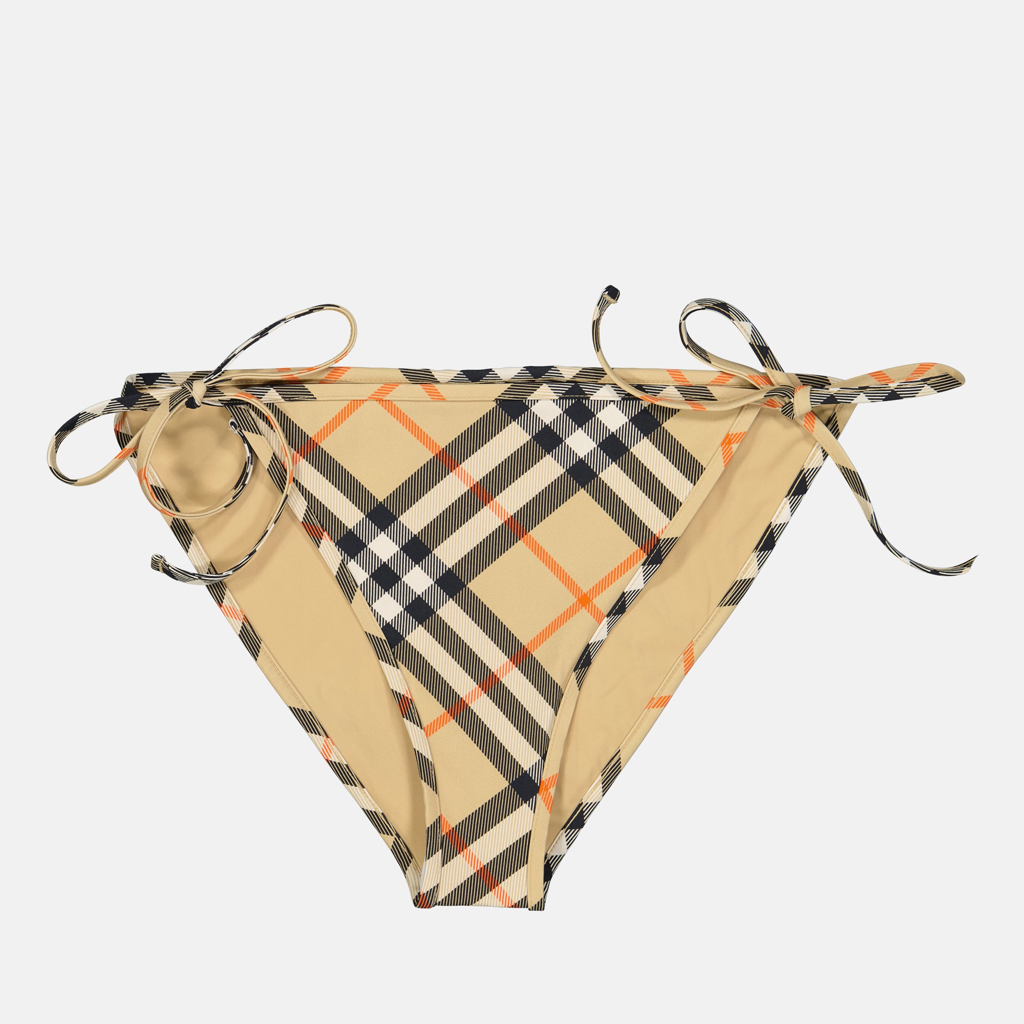 Beachwear Bas de bikini à carreaux Burberry Beige Femme