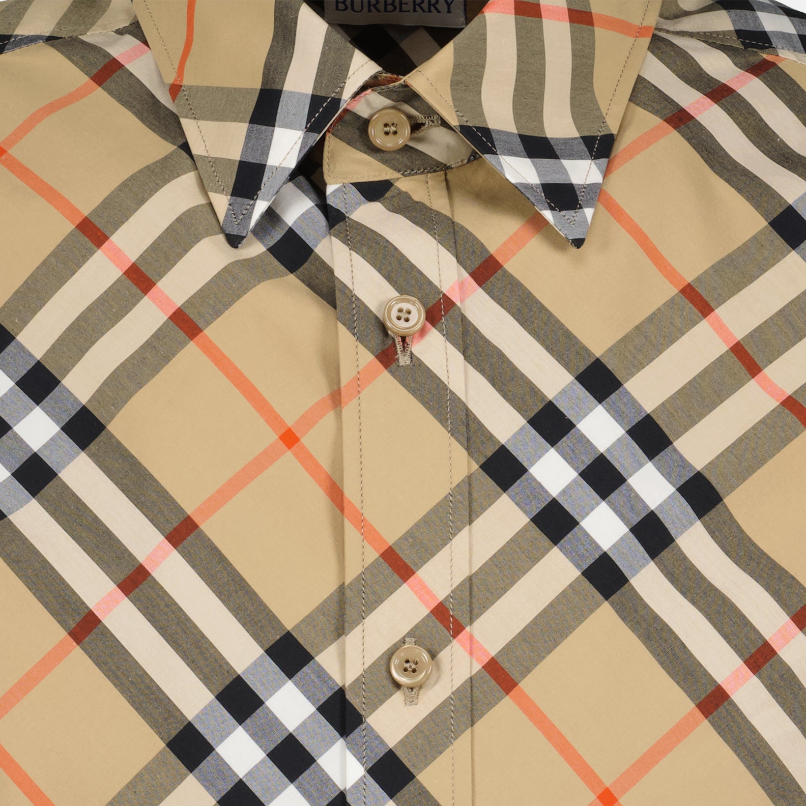 Chemises Chemise à carreaux Burberry Beige Homme