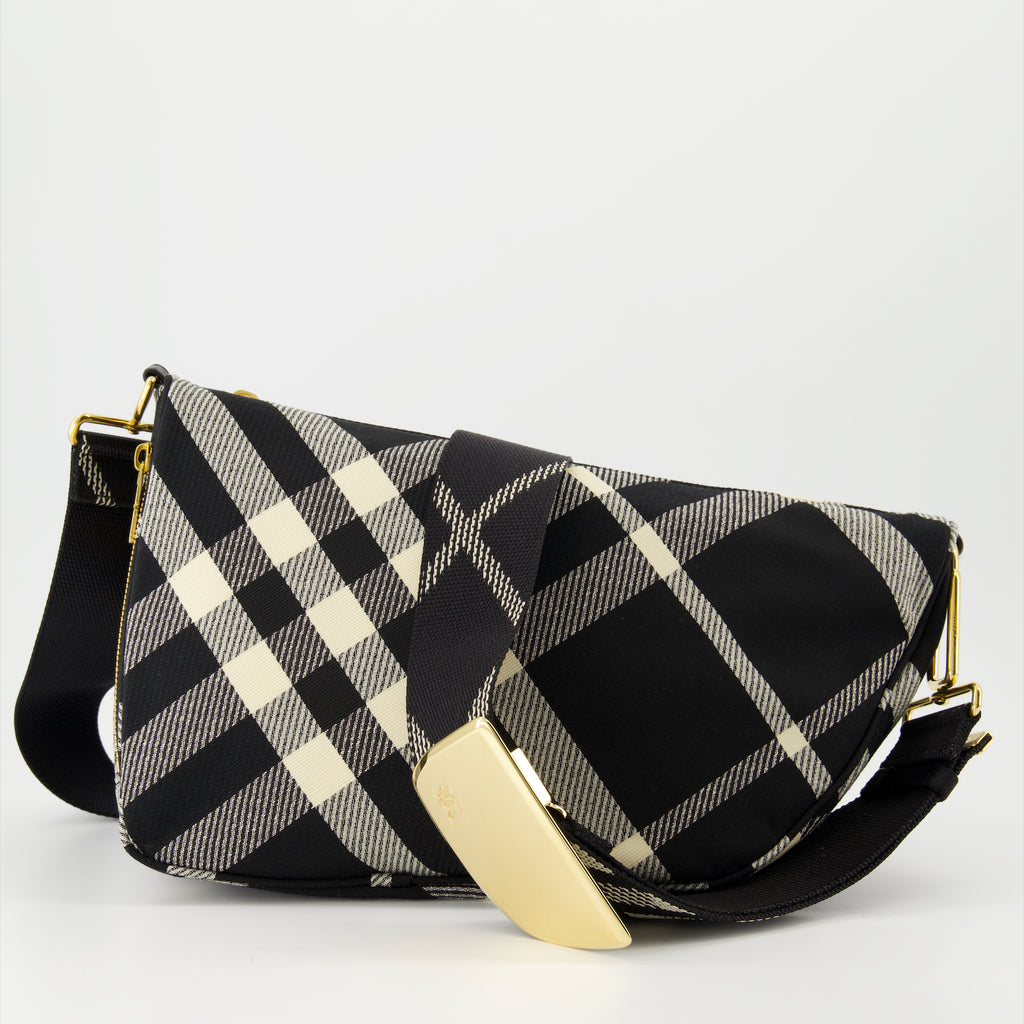 Sacs bandoulière Sac messenger Shield Burberry Noir Femme