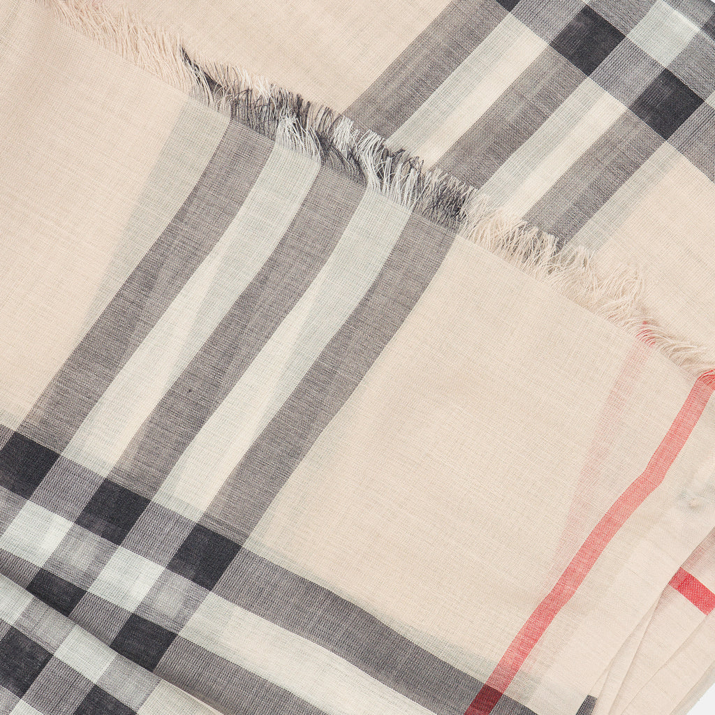 Sciarpe e guanti Châle à carreaux Burberry Beige Unisex