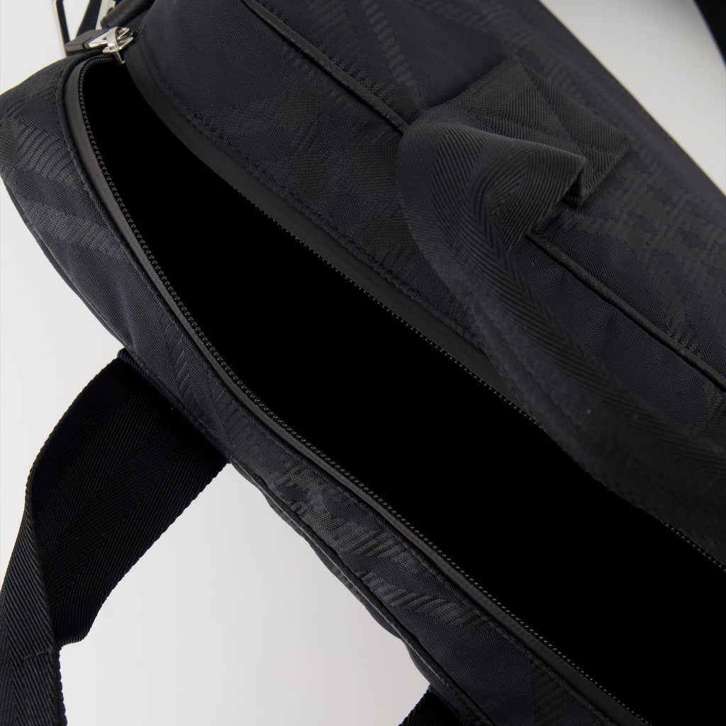 Sports and travel bags Checkered briefcase Burberry Black Man