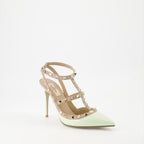 Pumps Escarpins Rockstud Valentino Garavani Grün Femme