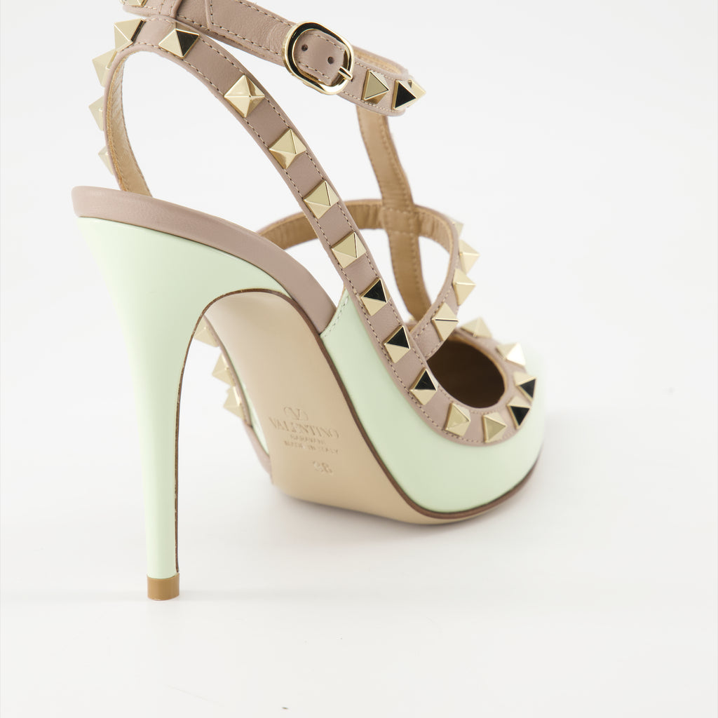 Pumps Escarpins Rockstud Valentino Garavani Grün Femme