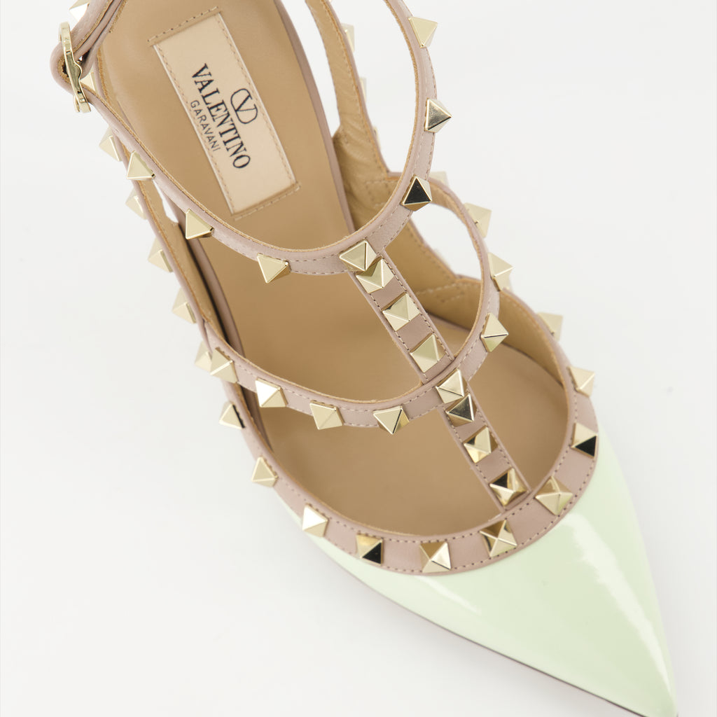 Pumps Escarpins Rockstud Valentino Garavani Grün Femme