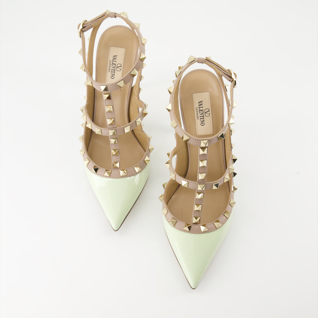 Pumps Escarpins Rockstud Valentino Garavani Grün Femme
