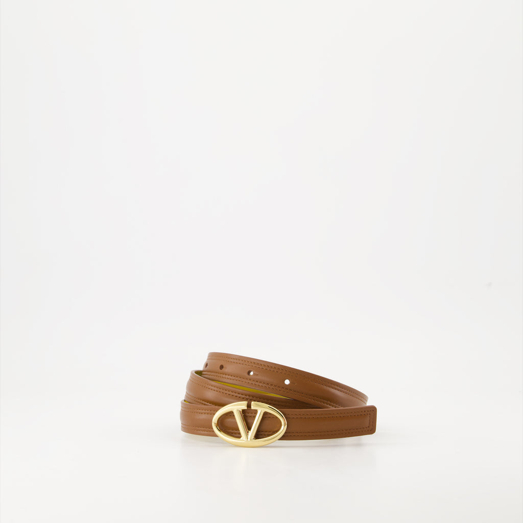 Cinture Ceinture VLogo The Bold Valentino Garavani Marrone Femme