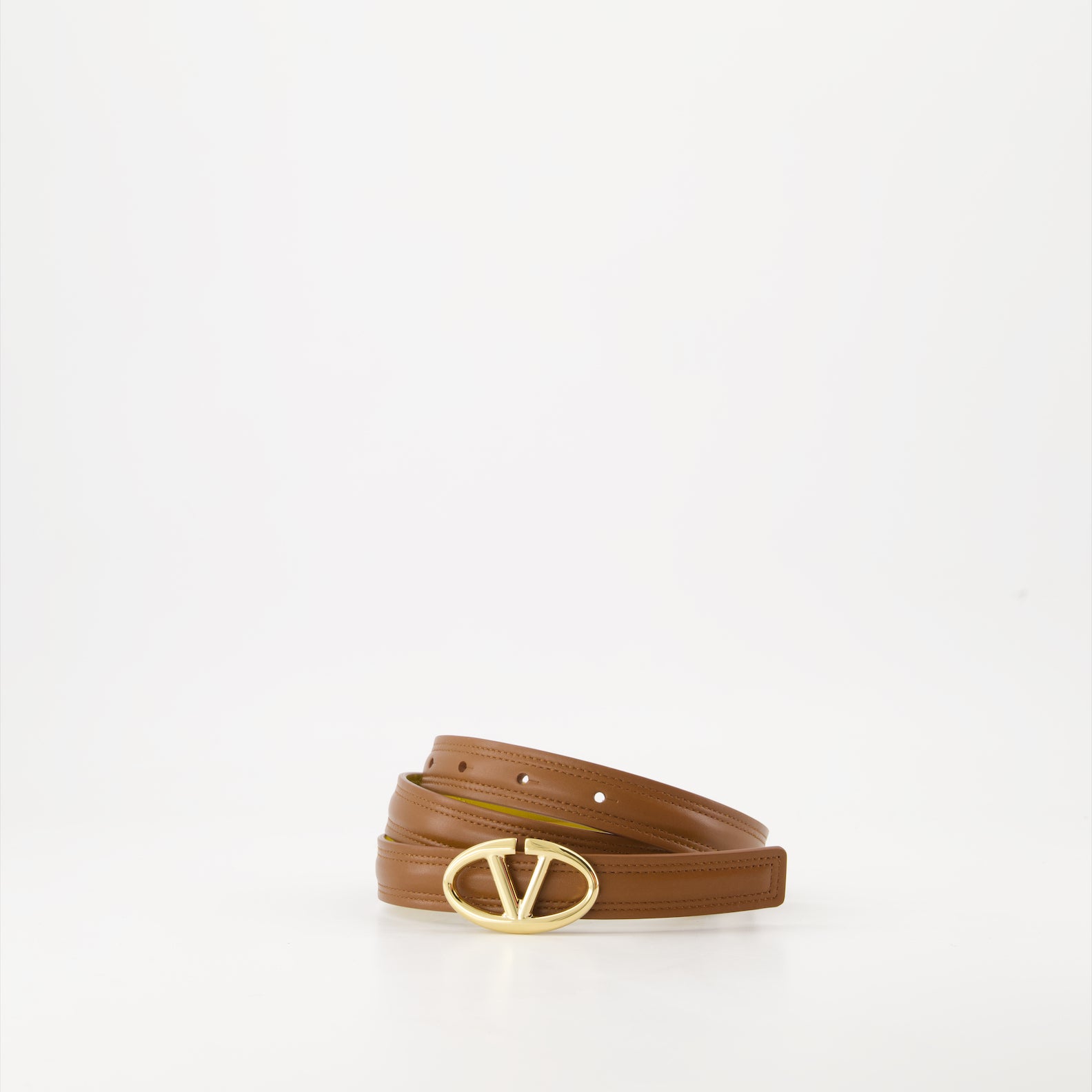 Cinture Ceinture VLogo The Bold Valentino Garavani Marrone Femme