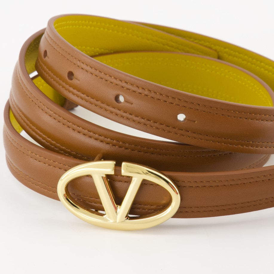 Cinture Ceinture VLogo The Bold Valentino Garavani Marrone Femme