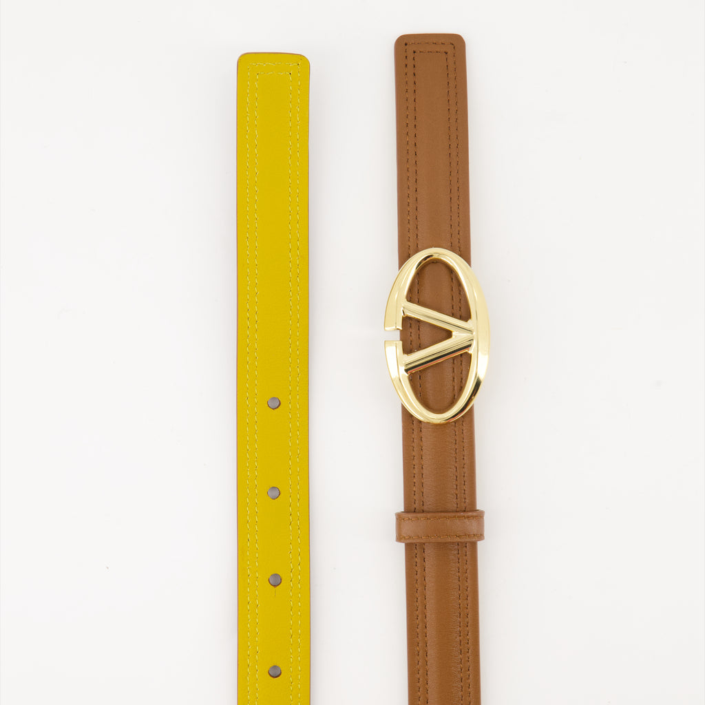 Cinture Ceinture VLogo The Bold Valentino Garavani Marrone Femme