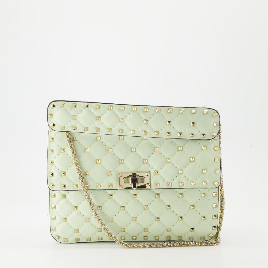 Borse a mano e a spalla Sac Rockstud Spike Valentino Garavani Verde Femme