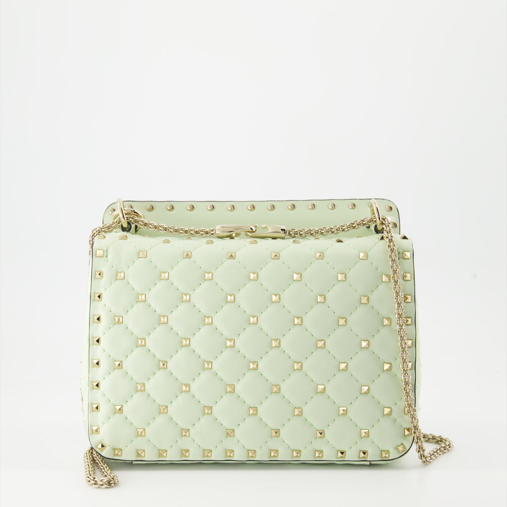 Borse a mano e a spalla Sac Rockstud Spike Valentino Garavani Verde Femme