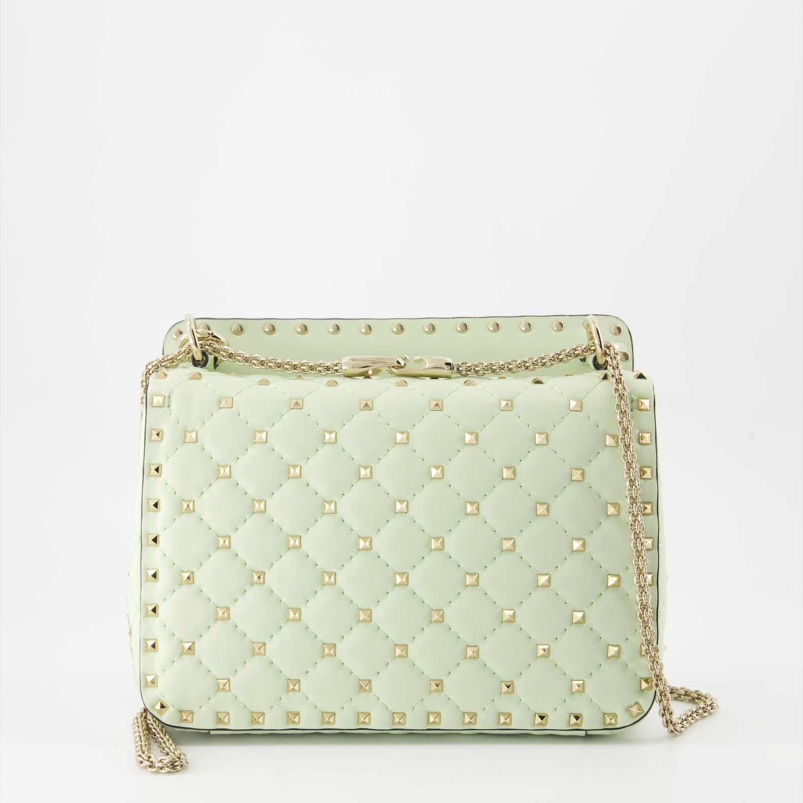 Borse a mano e a spalla Sac Rockstud Spike Valentino Garavani Verde Femme