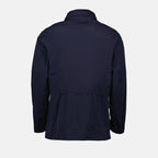 코트 맨피 스트레치 나일론 파카 K-Way 진한 파란색 Homme