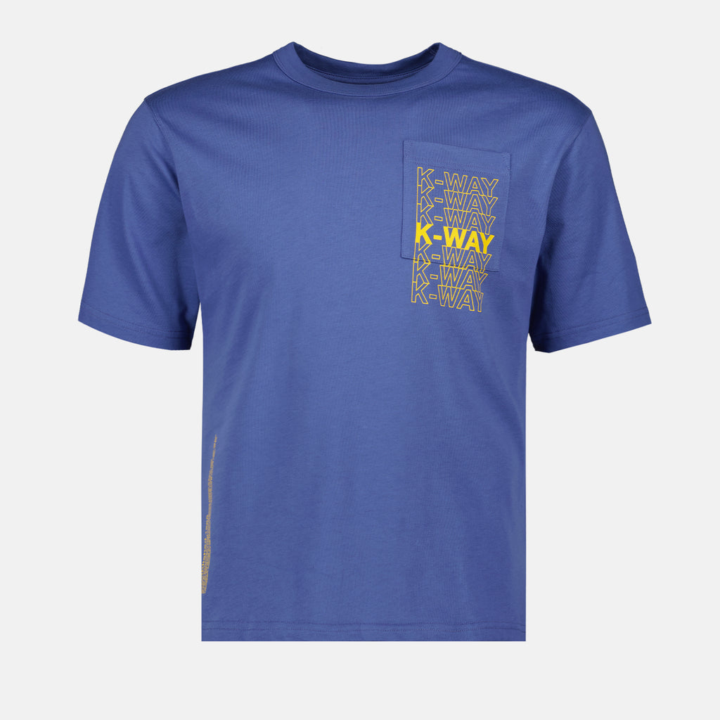 T-shirts T-shirt Fantome Lettering K-Way Bleu Homme