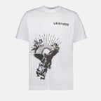 T-shirts T-shirt Sculture L8 Studio Blanc Homme