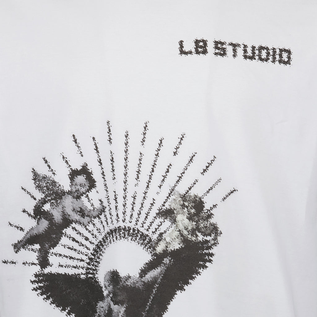 T-shirts T-shirt Sculture L8 Studio Blanc Homme