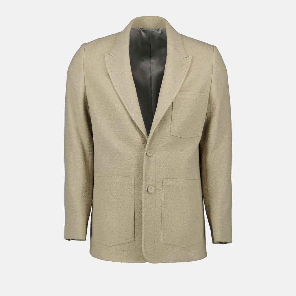 Jackets Wool Blazer Jacket Dior Beige Homme
