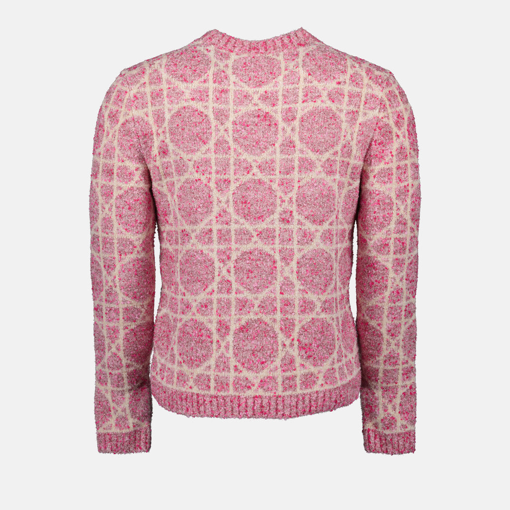 Knitwear Pull Cannage Dior Pink Homme