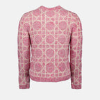 Knitwear Pull Cannage Dior Pink Homme