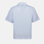Camisas Camisa Rayada Prada Azul Homme