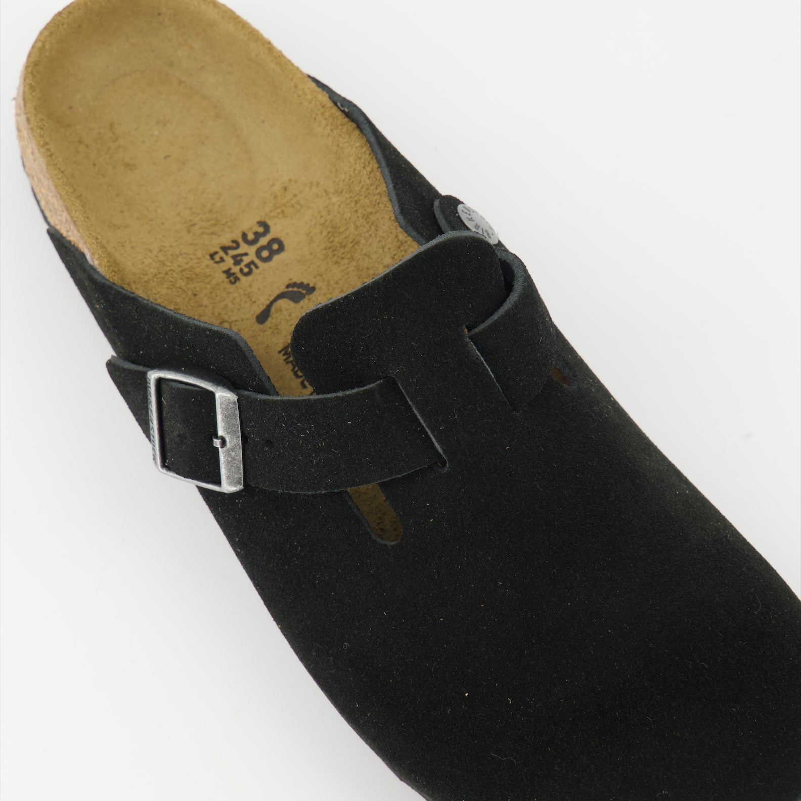 Chaussures ouvertes Mules Boston Birkenstock Noir Unisexe