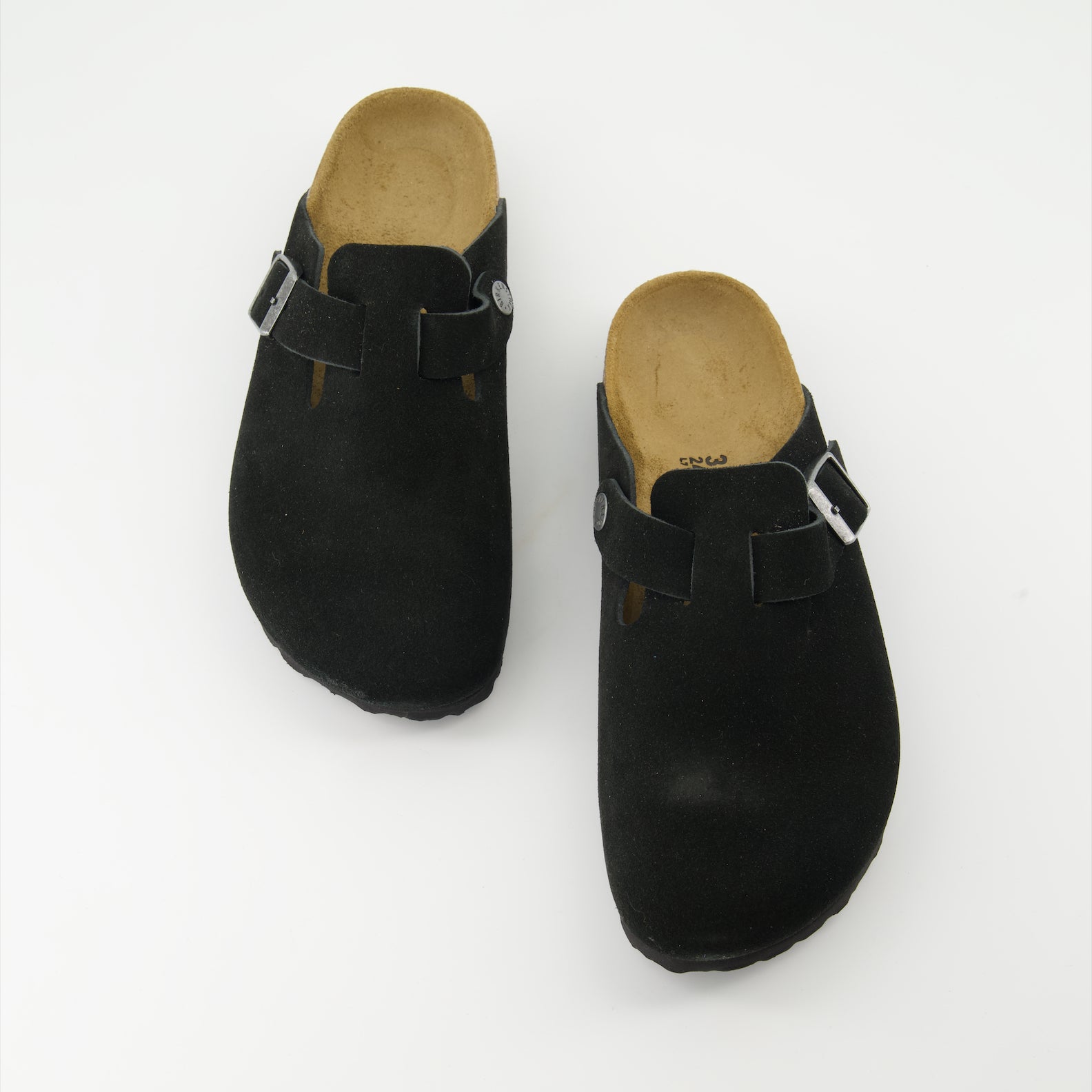 Chaussures ouvertes Mules Boston Birkenstock Noir Unisexe