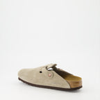 Open shoes Boston Mules Birkenstock Brown Women