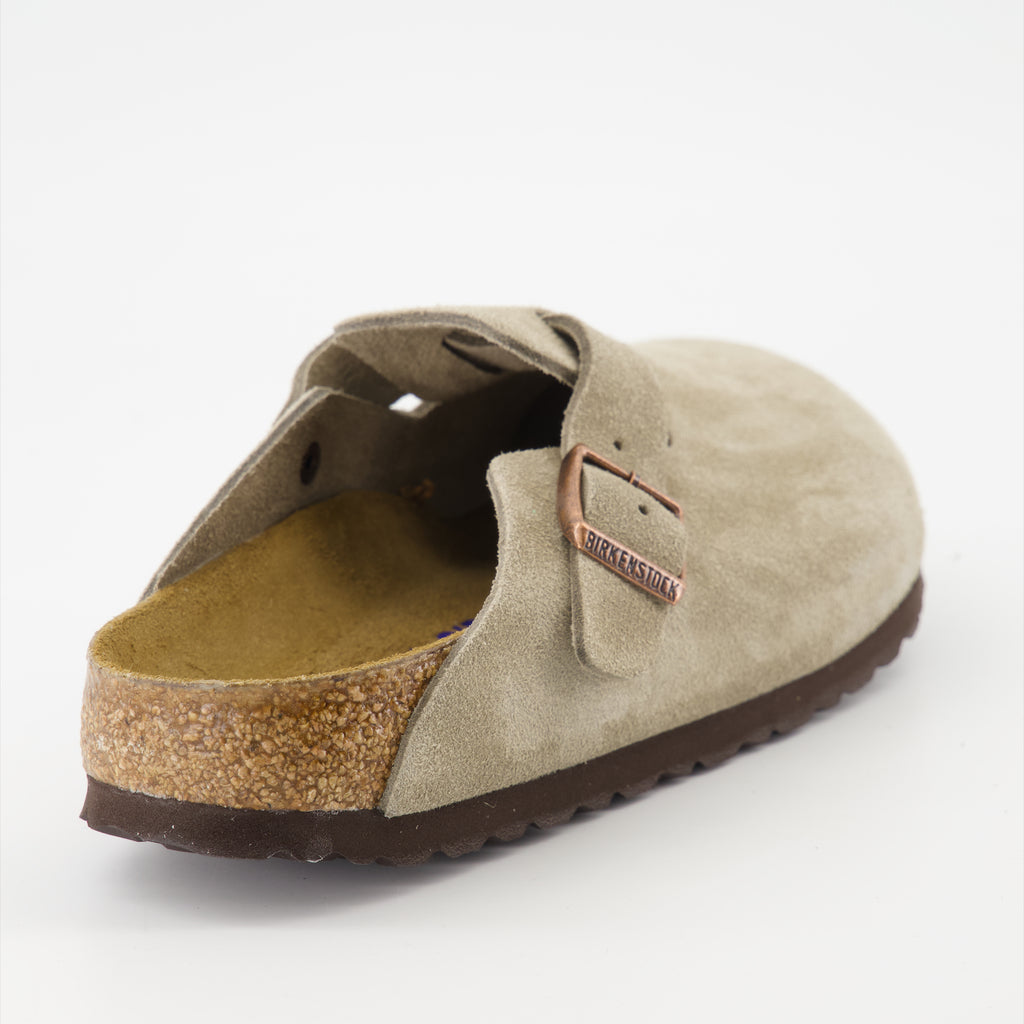 Open shoes Boston Mules Birkenstock Brown Women