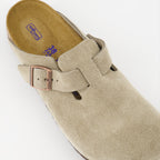 Open shoes Boston Mules Birkenstock Brown Women