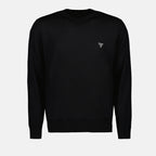 Maille Pull en laine Prada Noir Homme