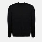 Maille Pull en laine Prada Noir Homme