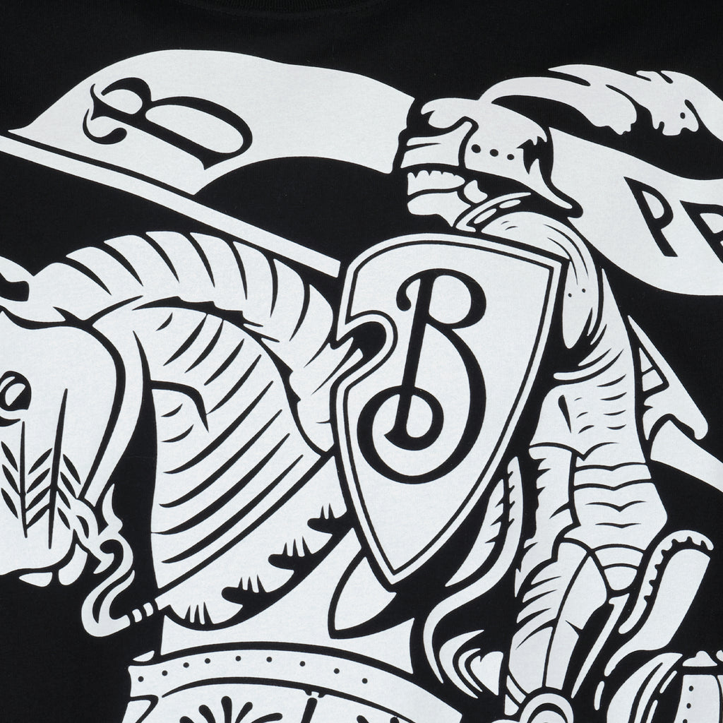 Camisetas T-shirt Cavalier EKD Burberry Preto Homens