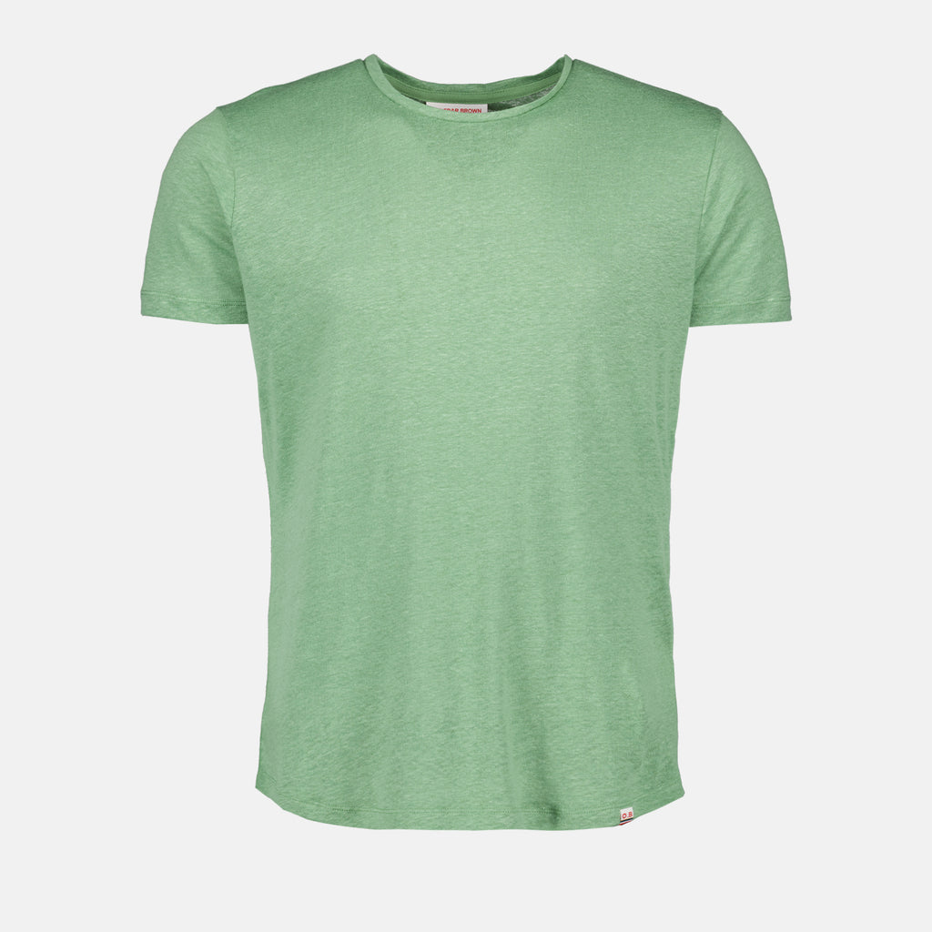 T-shirts OB-T Linen T-shirt Orlebar Brown Green Homme