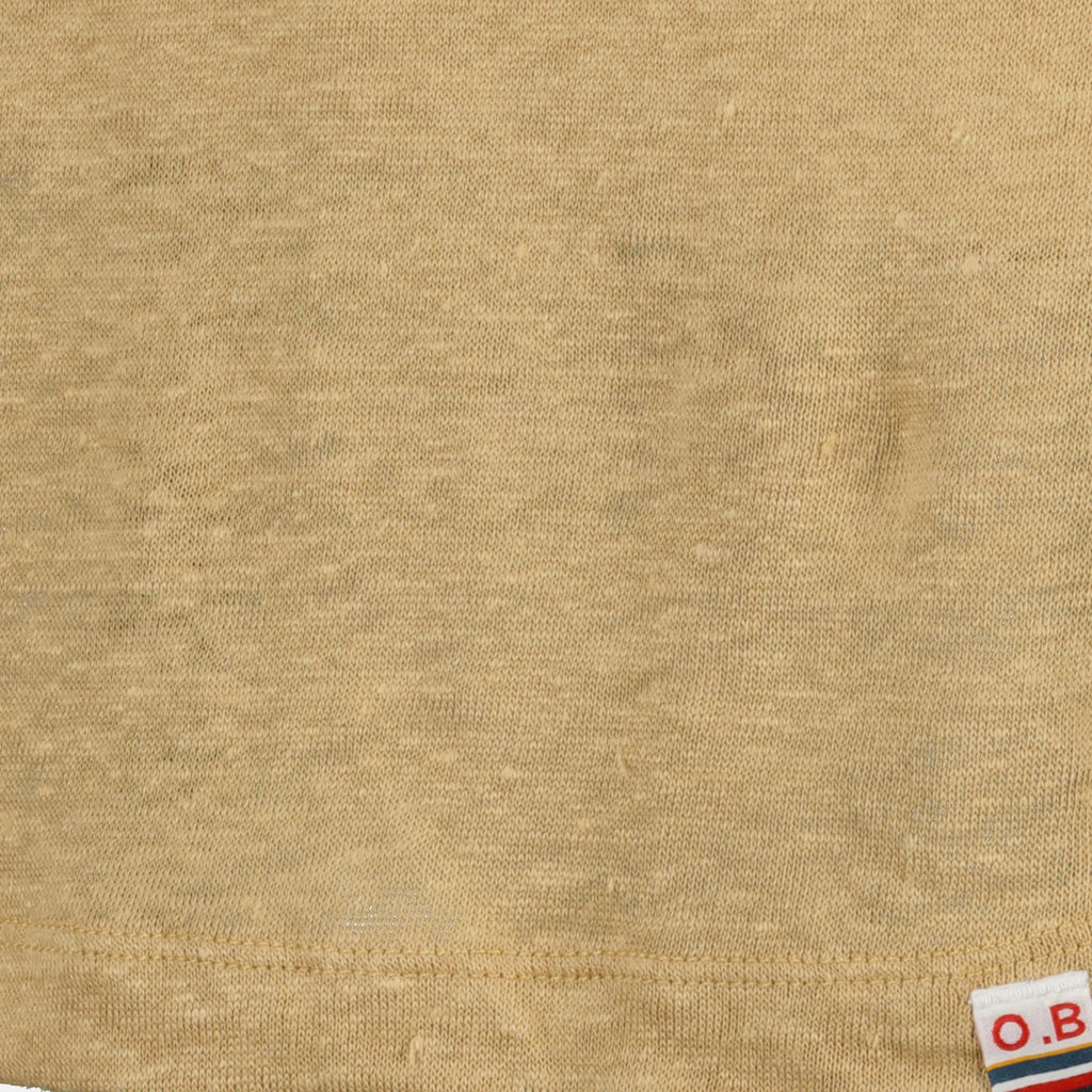 Camisetas T-shirt OB-T en lin Orlebar Brown Bege Homme