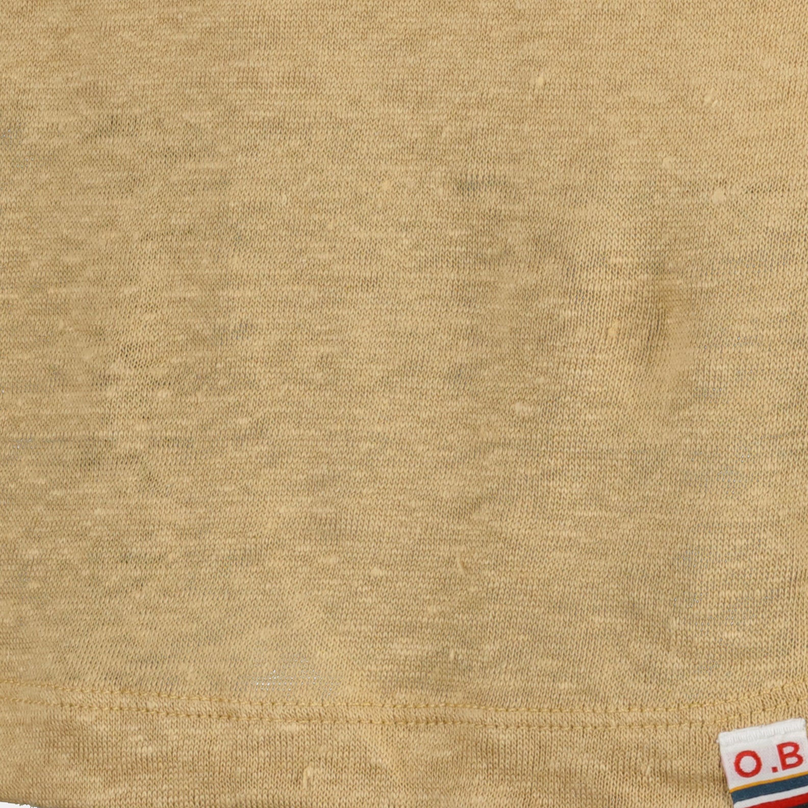 Camisetas T-shirt OB-T en lin Orlebar Brown Bege Homme