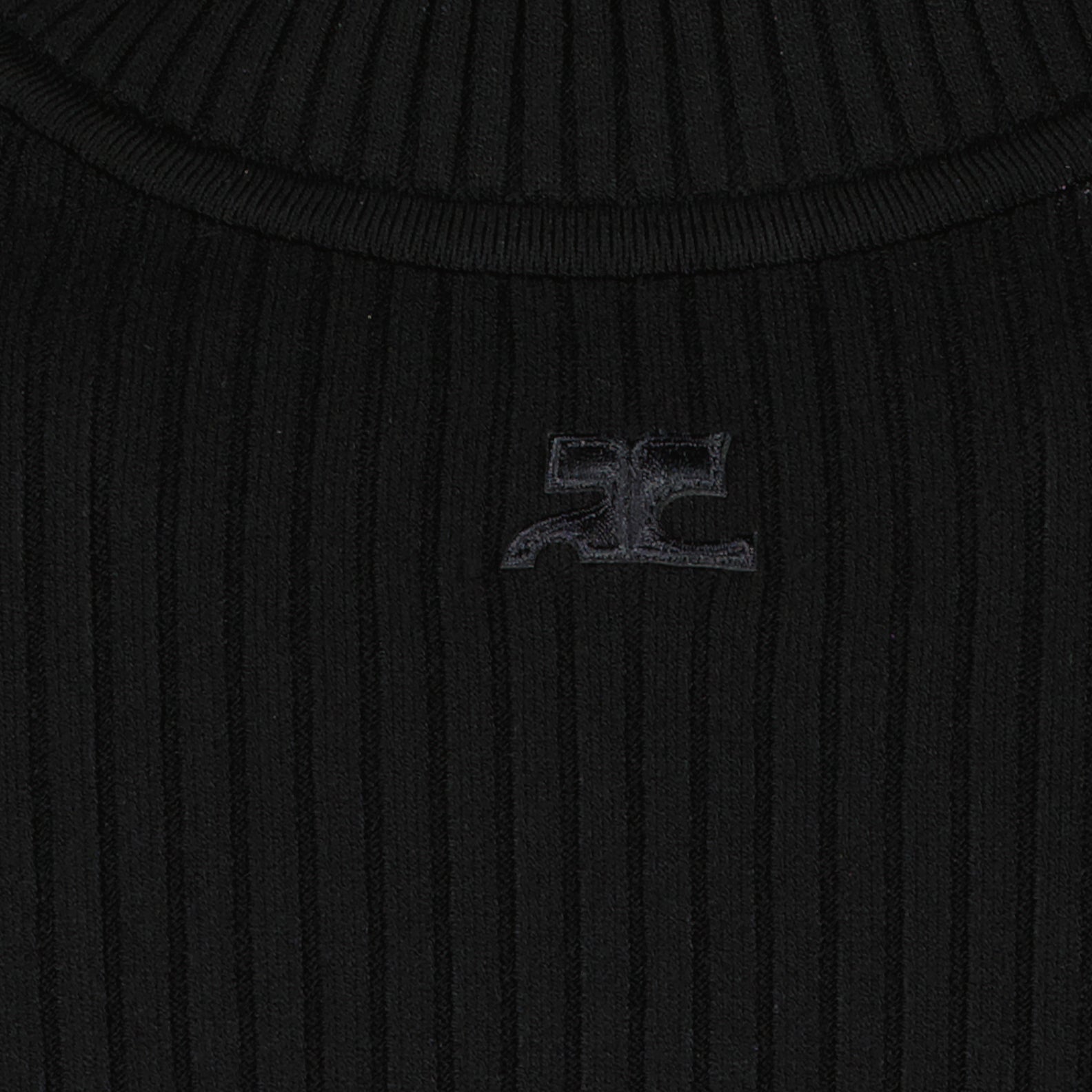 Maille Col roulé Ré-Édition Courrèges Noir Homme