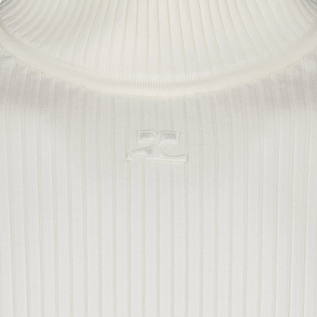Knitwear Re-Edition Turtleneck Courrèges White Homme